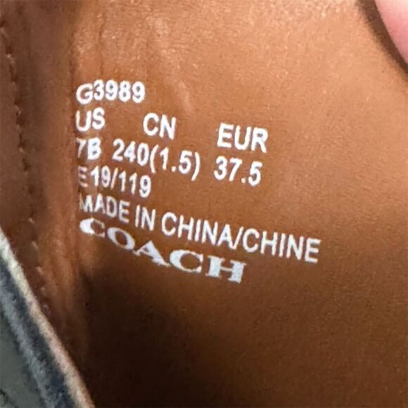 Coach Black Leather Studded Cutout Western Boots 7B Buckle Moto Pointed Toe - Picture 8 of 8